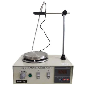 Agitador magnético "Arcano" HJ-3 digital C/calefacción y Sonda Placa Acero 2L
