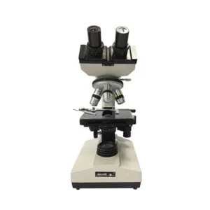 Microscopio Binocular XSP-100, Óptca Acromática, 4 Objetivos 1600x, LED
